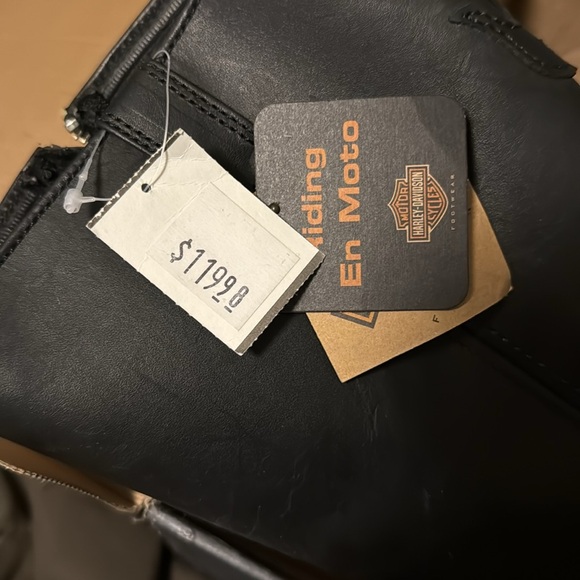 NWT Harley Davidson Skull Boots with side zipper - Picture 2 of 5